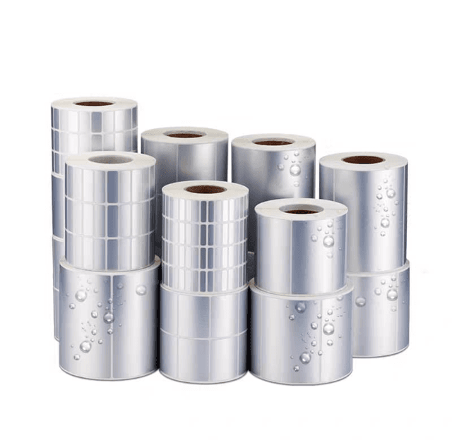 Silver Void Barcode Labels